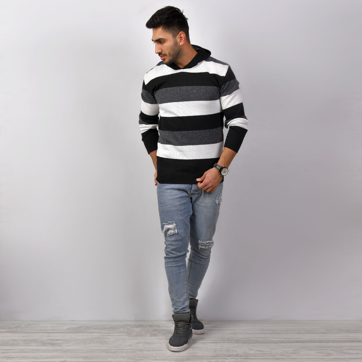 هودی بافت مردانه مدل Edon