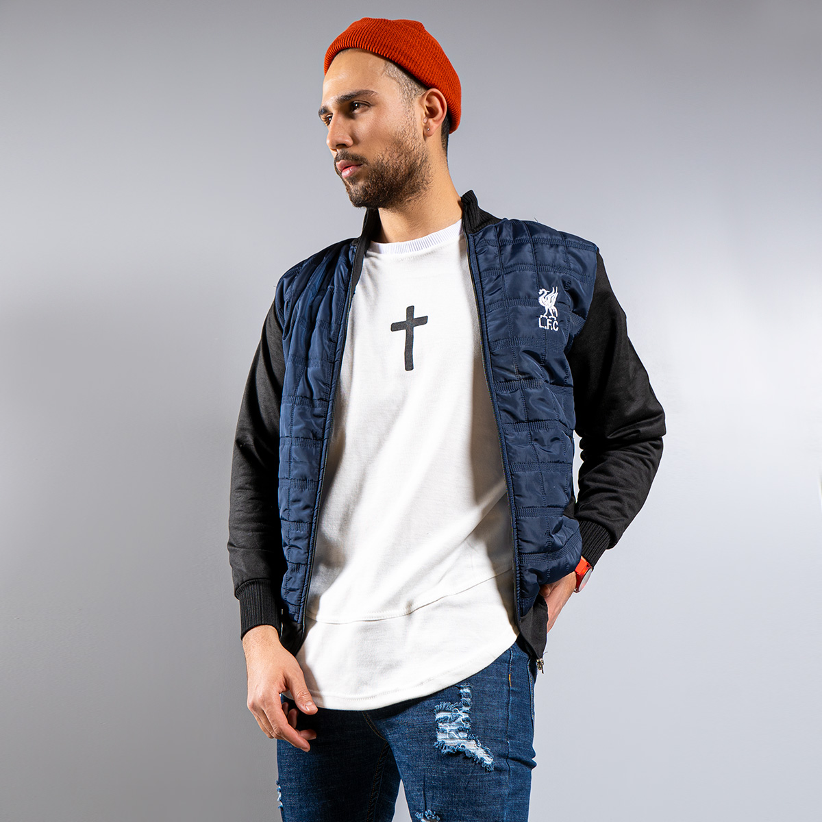 سويشرت مردانه مدل Rachel رنگ آبي