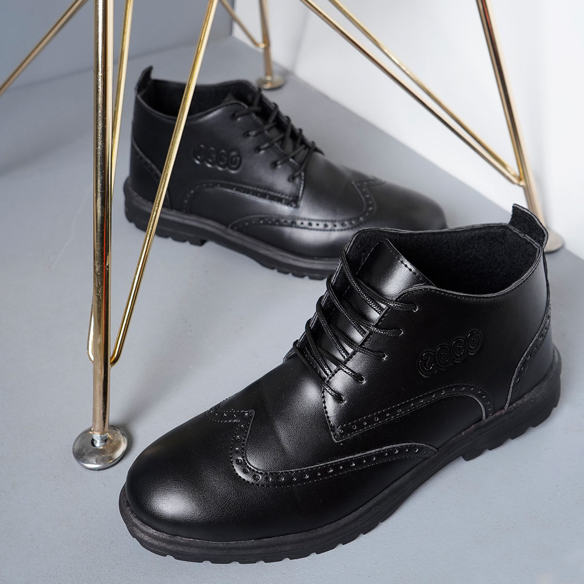 كفش ساقدارمشكي مردانه مدل Kayson