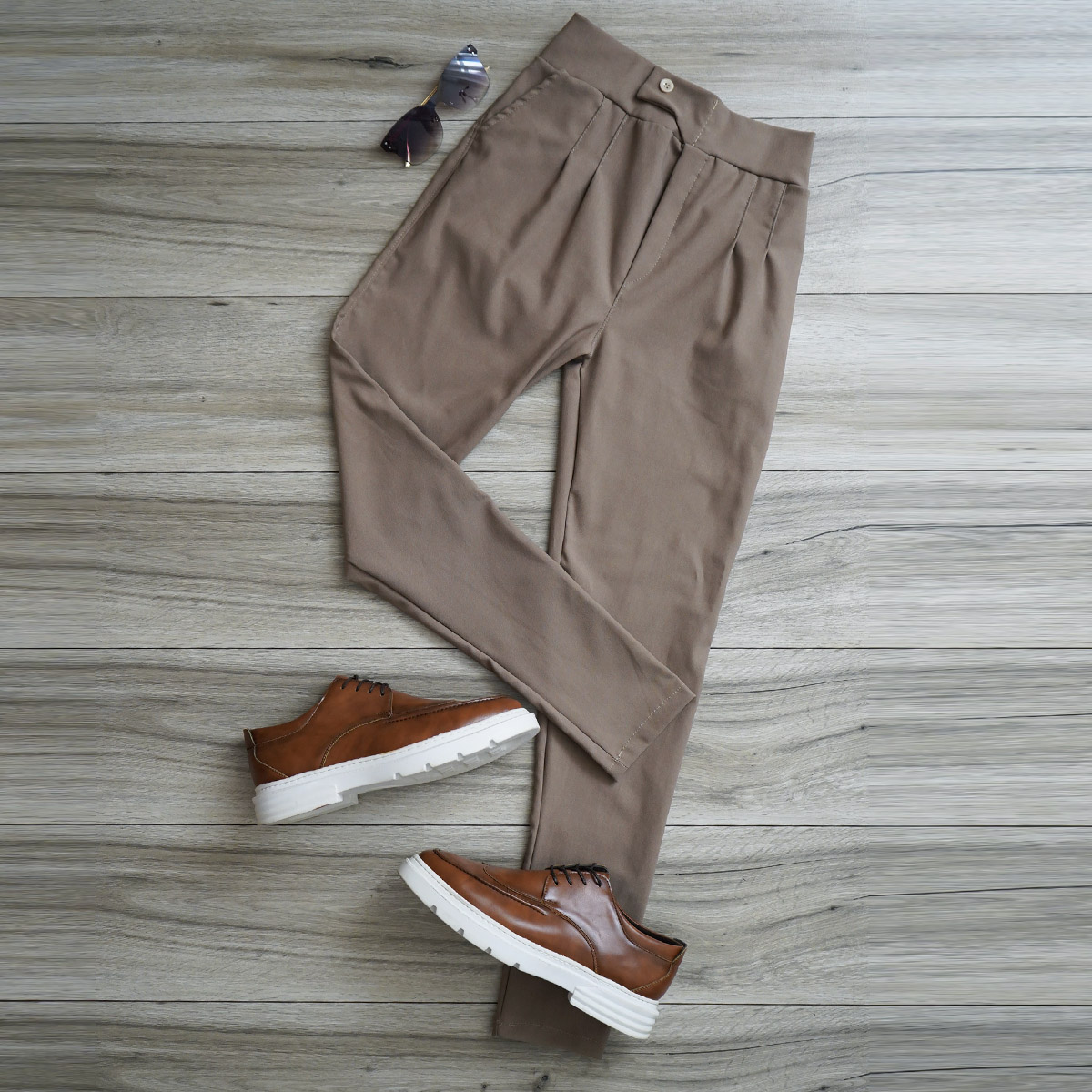 شلوار اسلش مردانه ARIF (قهوه ای)