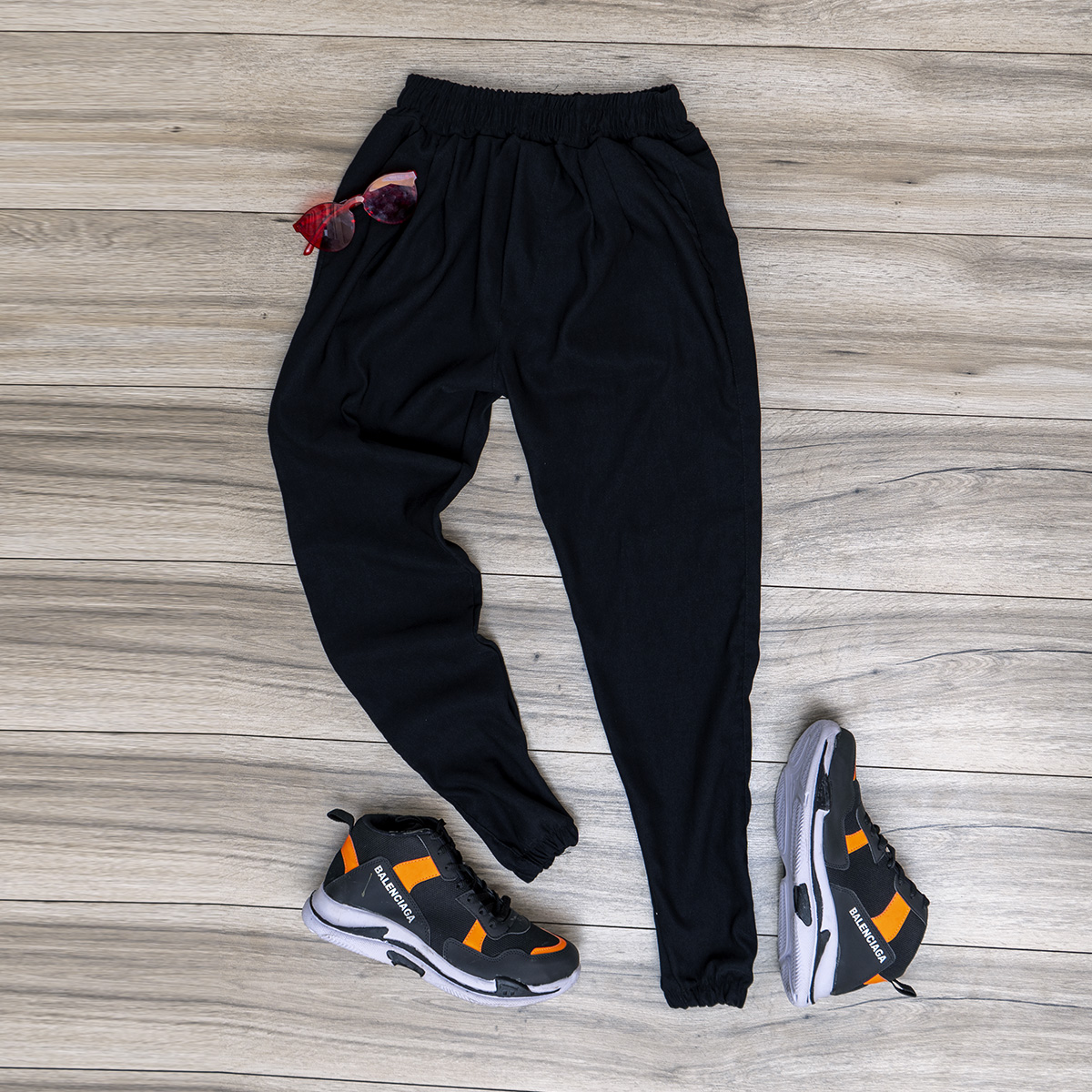 شلوار اسلش مشكي مردانه مدل Sharon