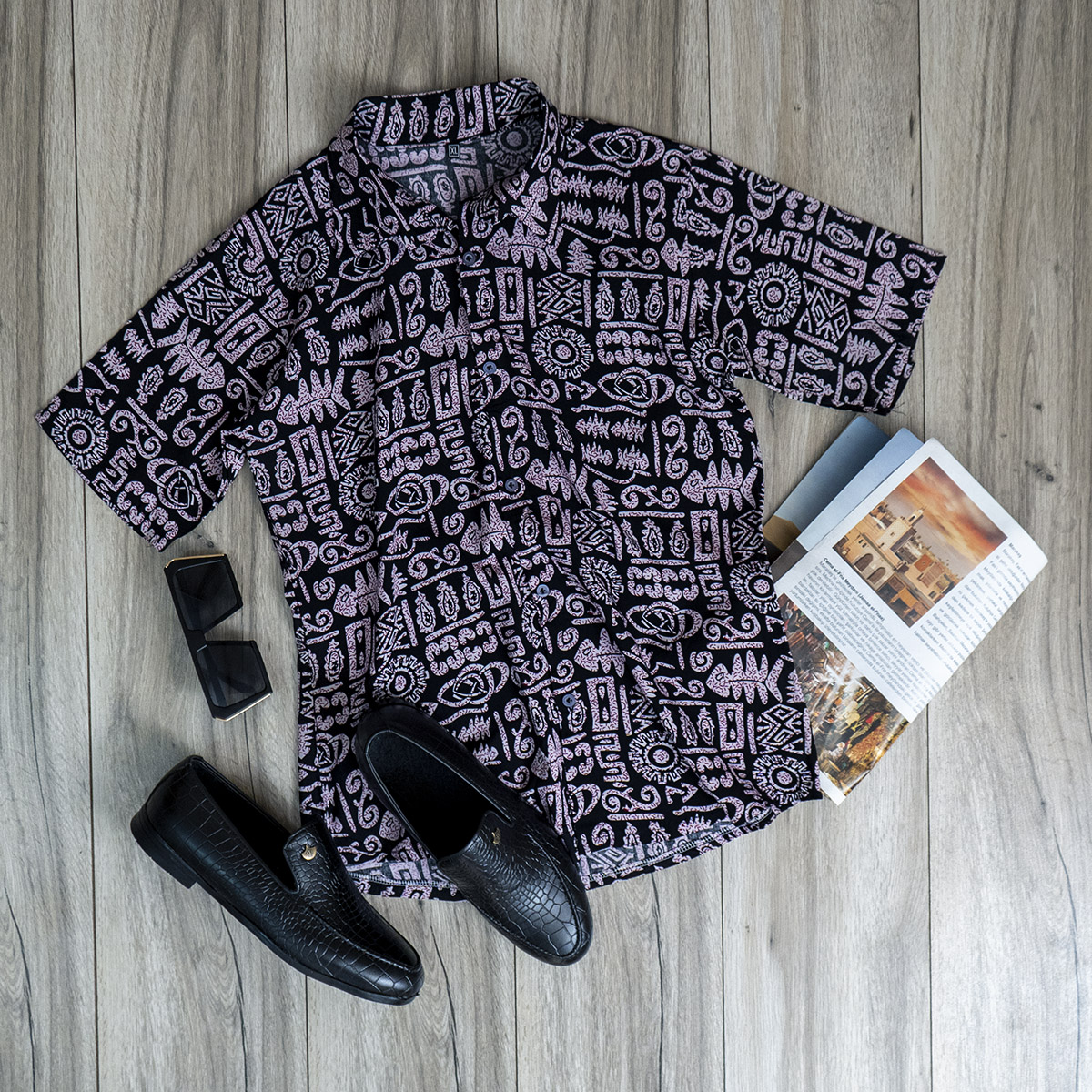 پیراهن هاوایی(T) مردانه مدل Lariv