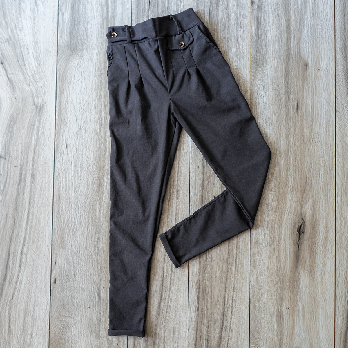 شلوار مردانه طوسی تیره مدل Aflak