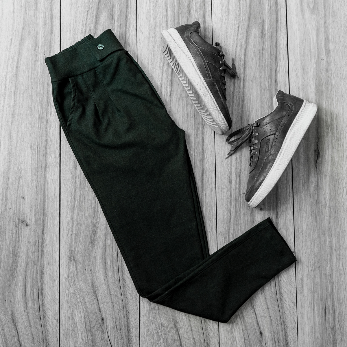 شلوار مردانه سبز یشمی مدل Aflak