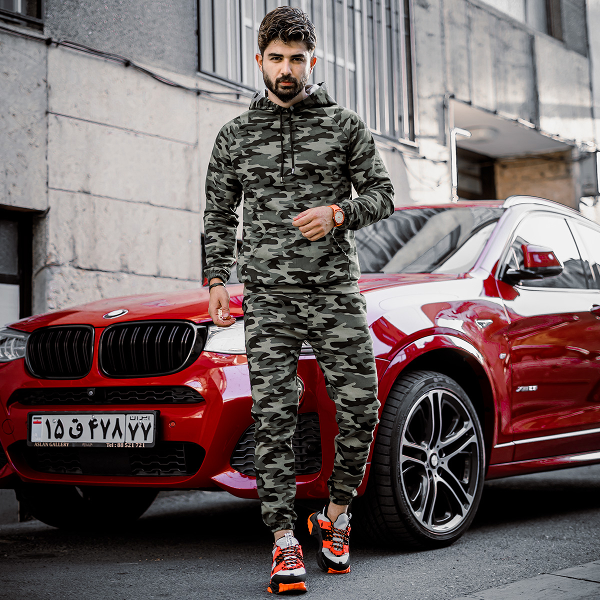 ست هودی شلوار چریکی مردانه مدل arsho