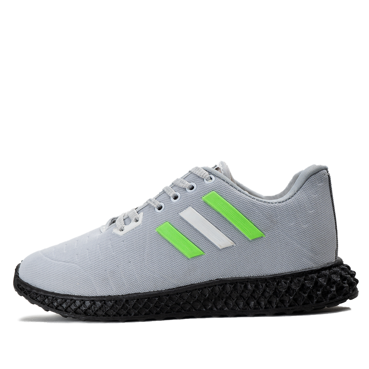 کفش مردانه سه خط طوسی مدل Dayan(T)