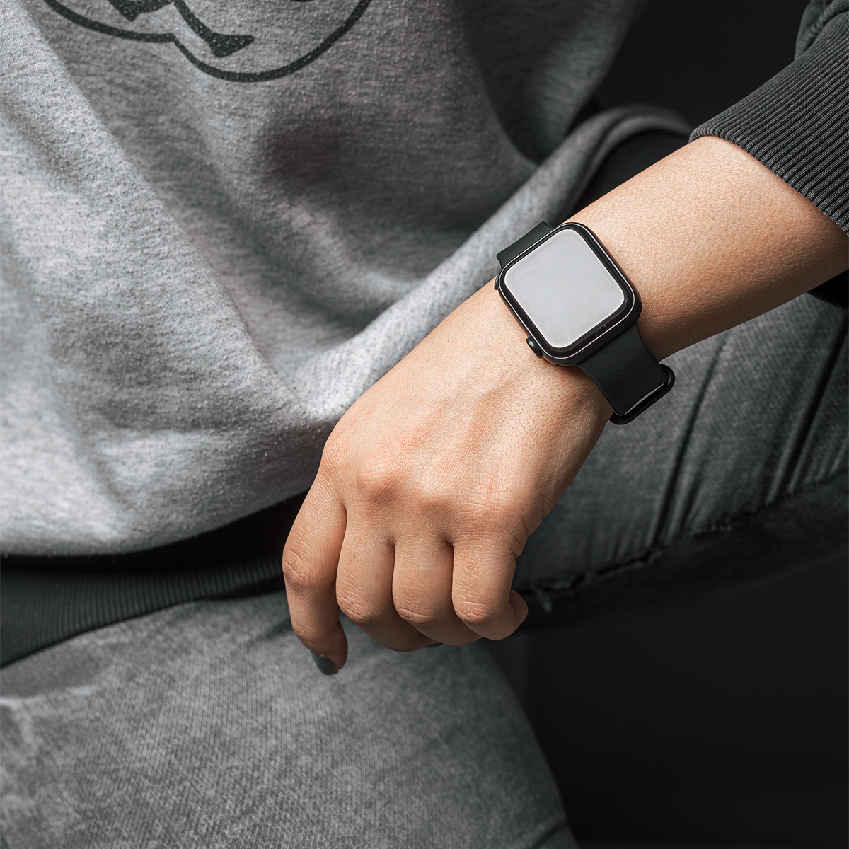 ساعت LED مشکی مدل W800