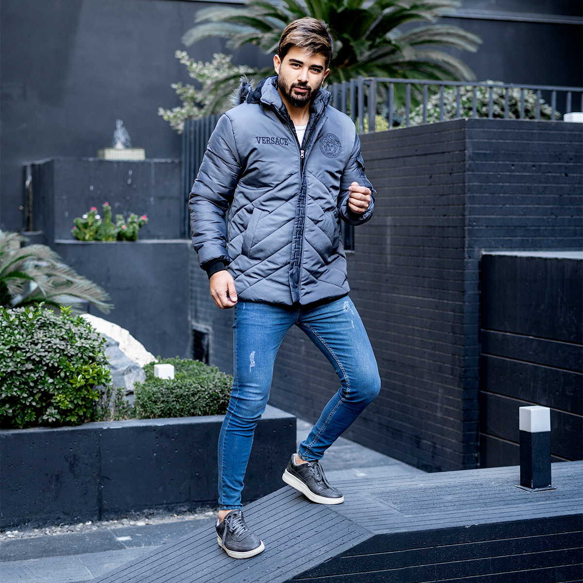 کاپشن مردانه مدل 	Versace