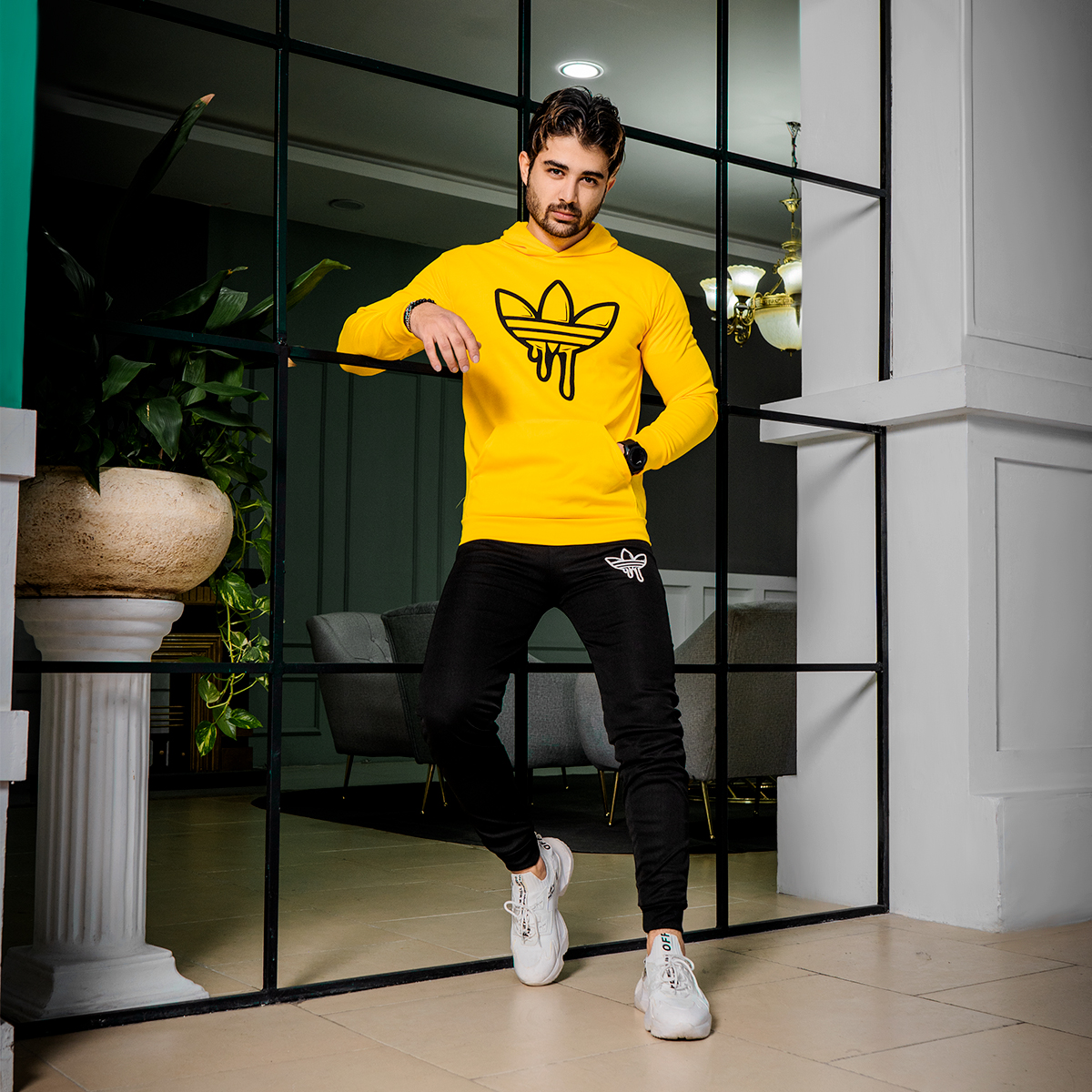 ست هودی شلوار آدیداس مردانه مدل Diyar