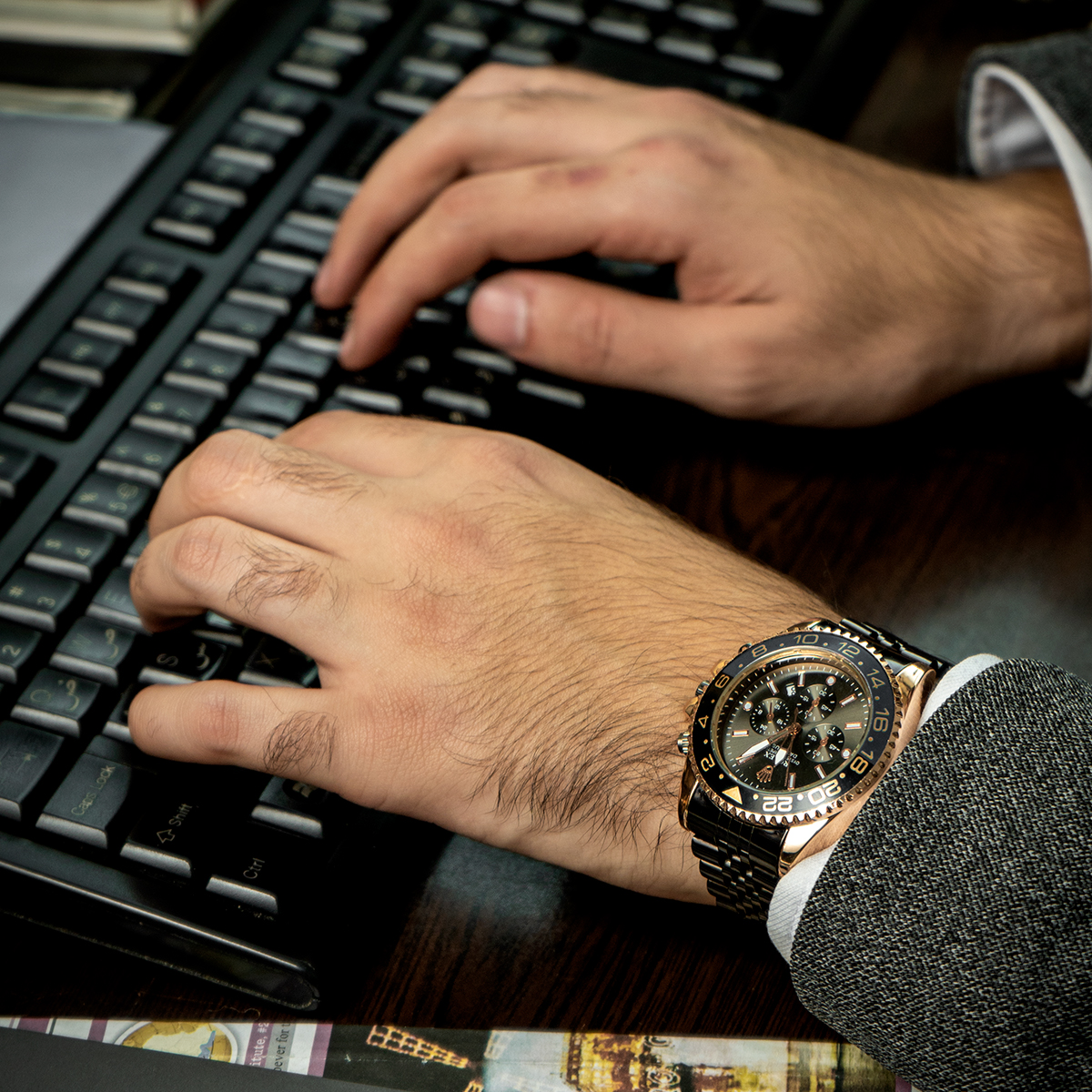 ساعت Rolex مشکی مدل santa