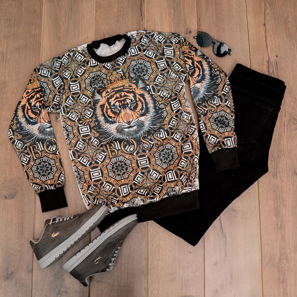 دورس مردانه طرح ببر زرد مدل kasra