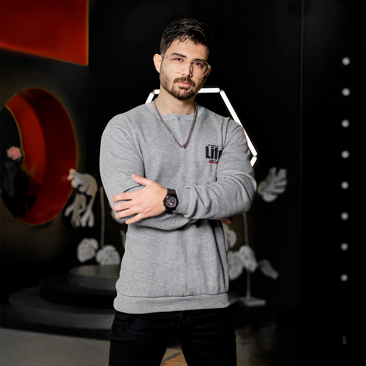 دورس مردانه طوسی مدل Life