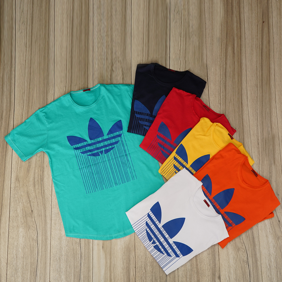 تیشرت آدیداس فیروزه ای مردانه مدلAtron