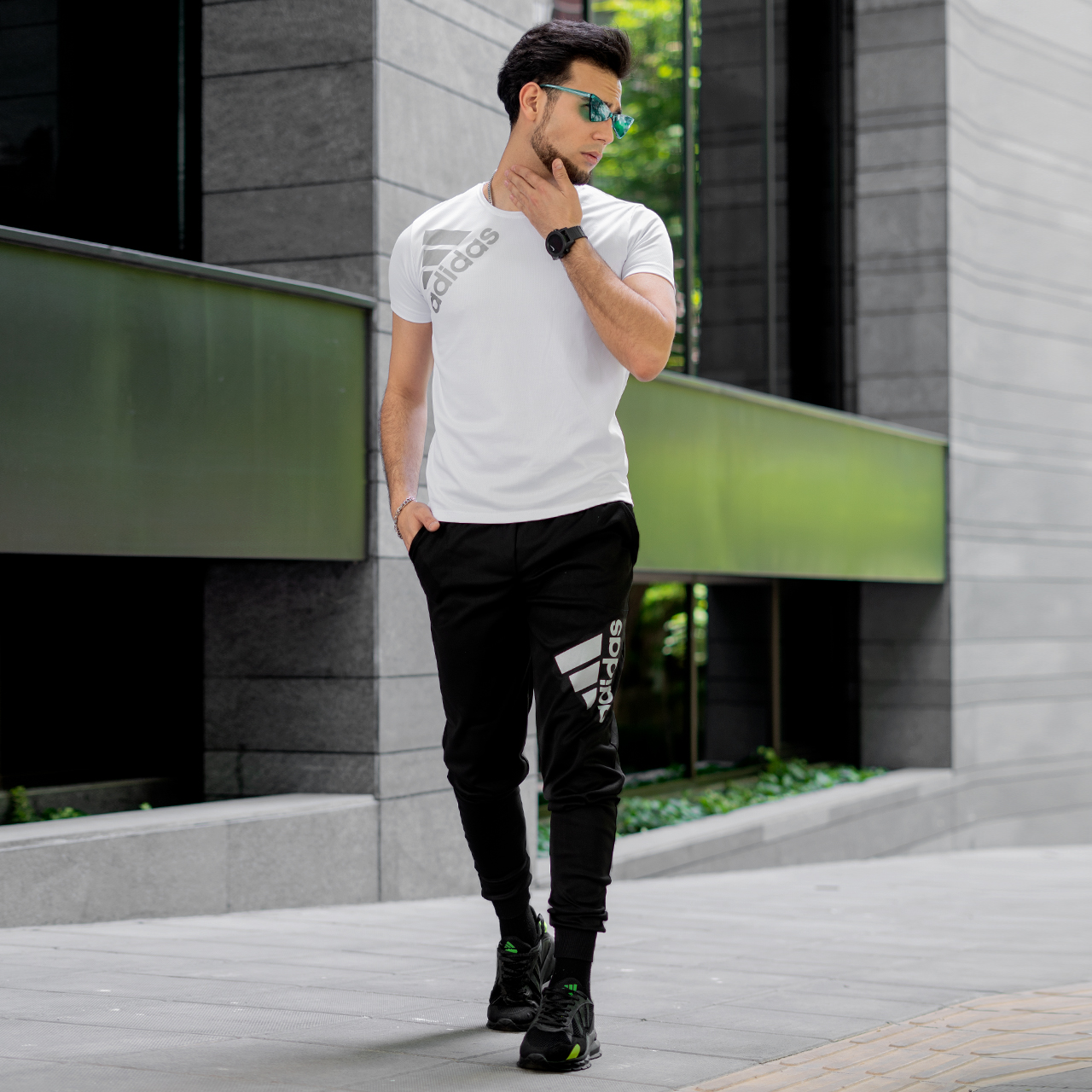 ست تیشرت شلوار آدیداس مردانه مدلw40