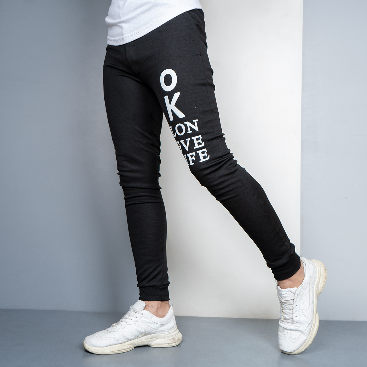 شلوار اسلش مشکی (T) مردانه مدل OK