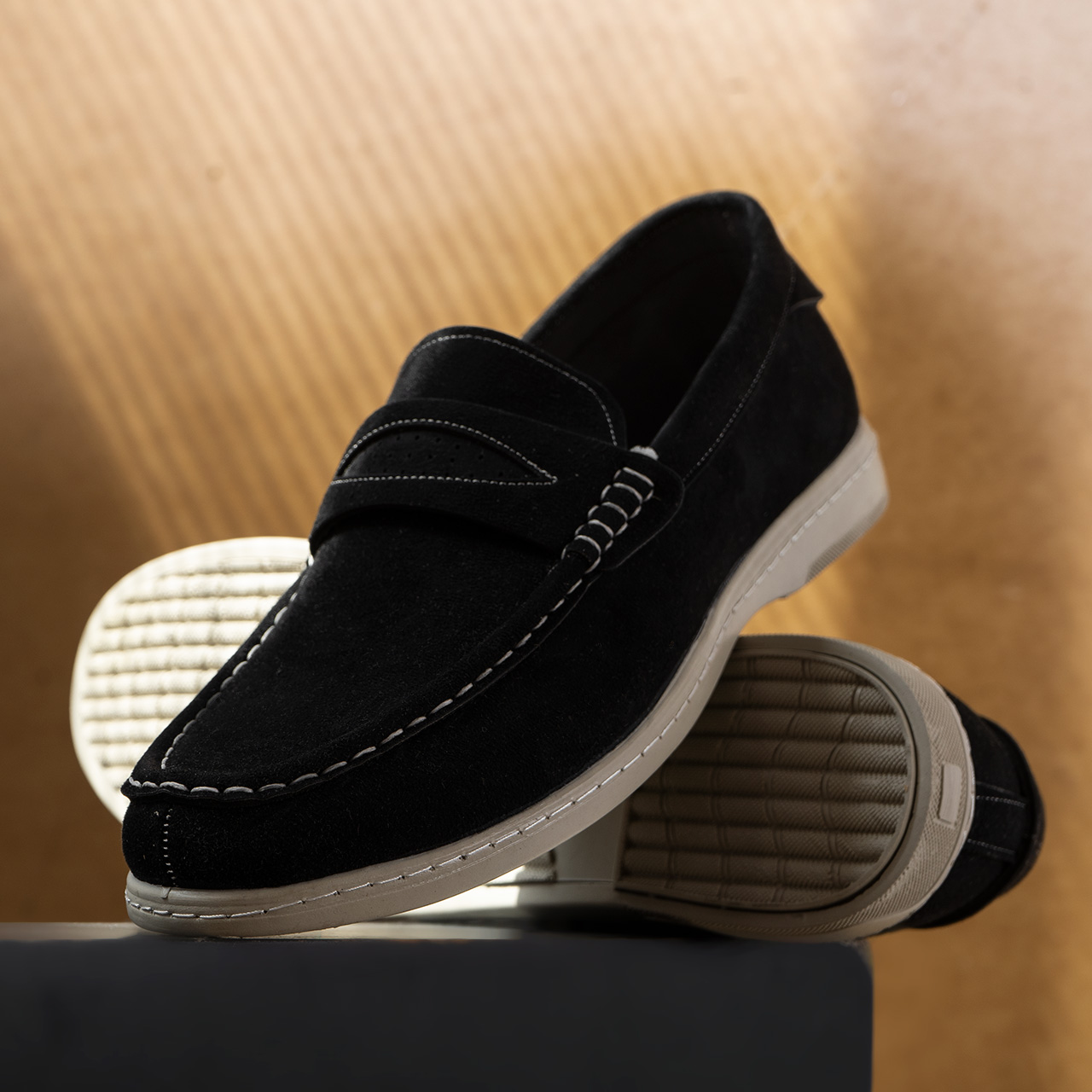 کفش کالج مشکی مردانه مدل Aril