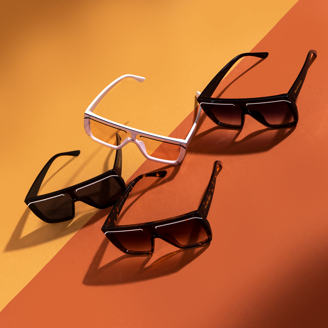 عینک آفتابی مردانه بنفش مدل balenciaga