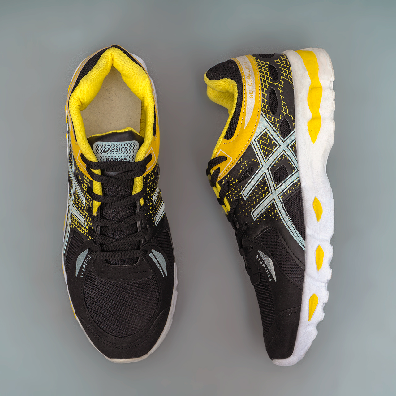 کفش ورزشی مردانه مشکی زرد مدل X247