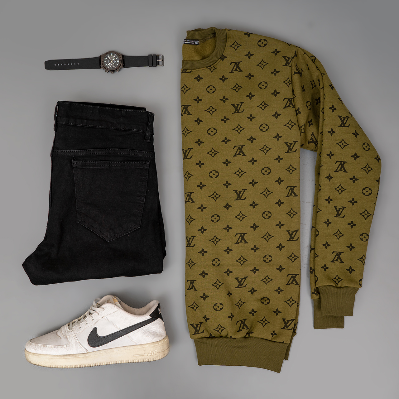 دورس مردانه طرح LV سبز مدل ADRAS