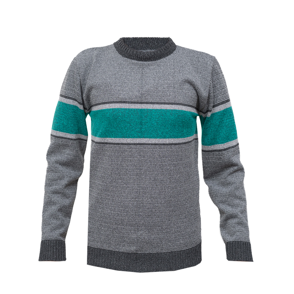 پلیور مردانه سبز-طوسی مدل Madis