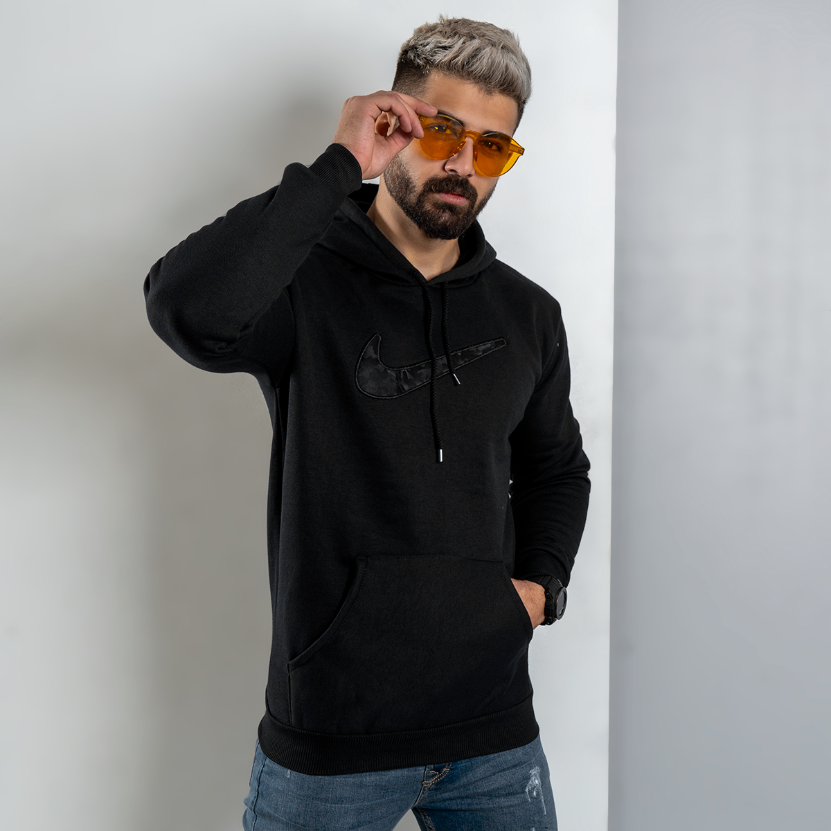 هودی Nike مشکی مردانه مدل Raymond