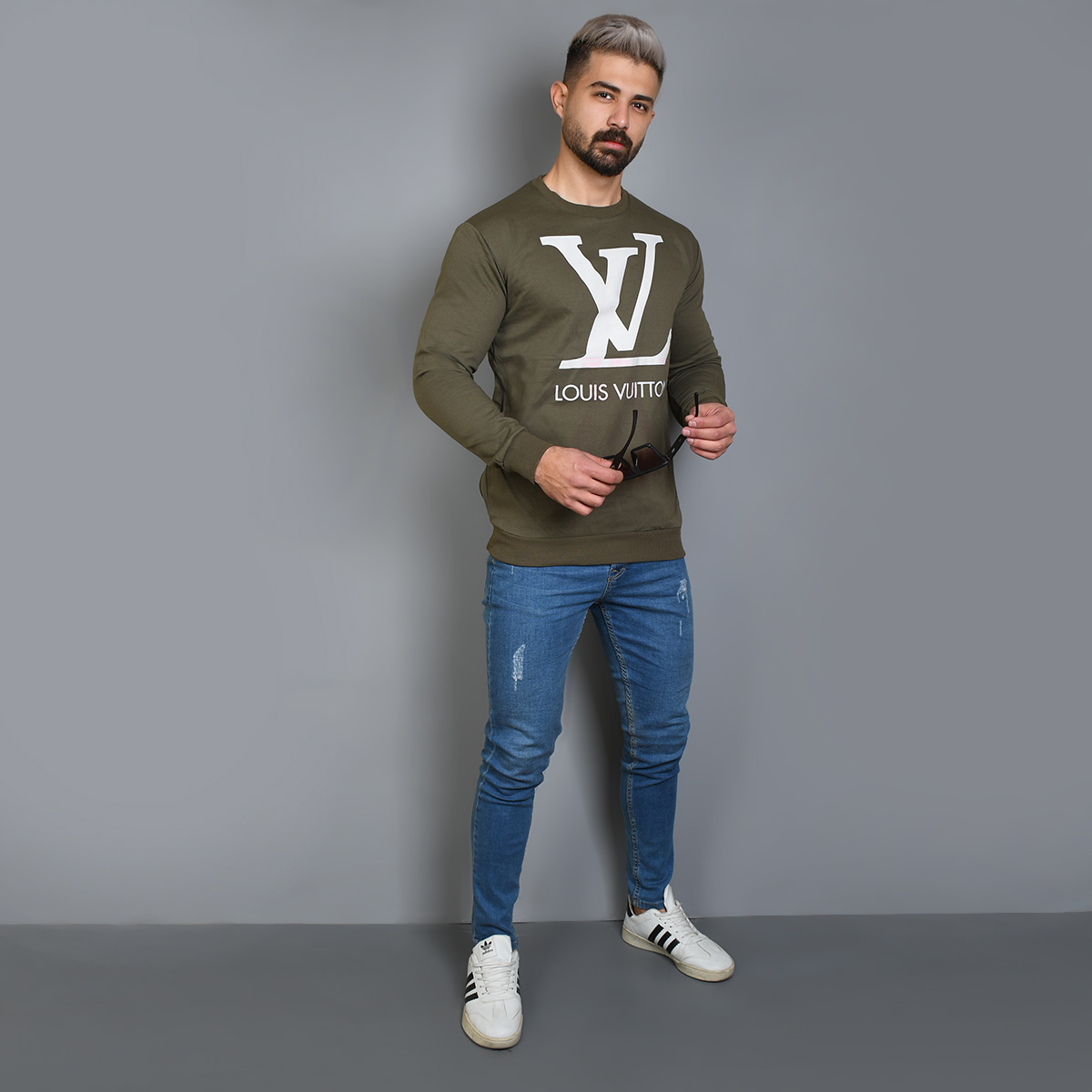 دورس مردانه LV سبز مدل Adrian