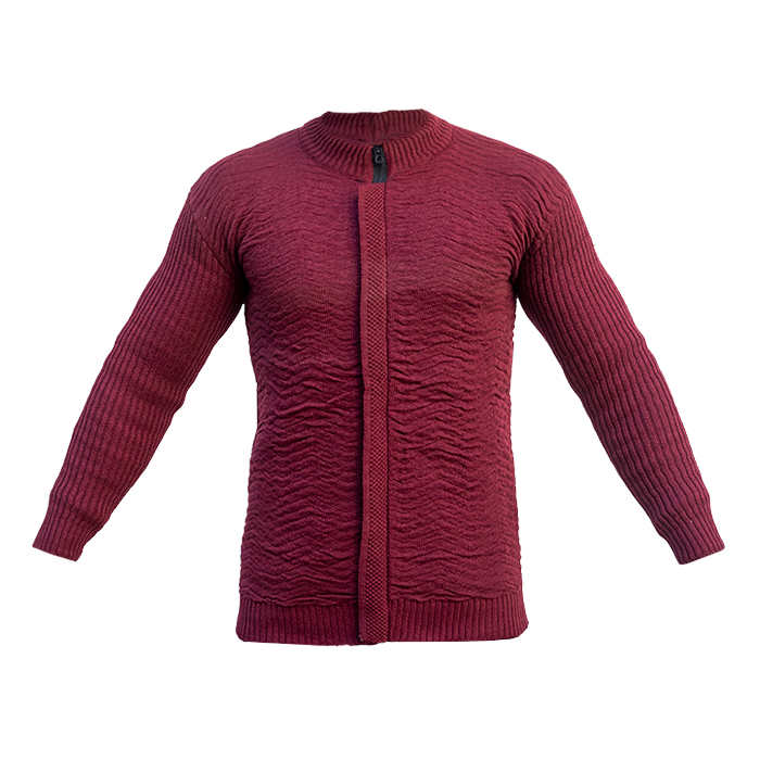 سوییشرت بافت قرمز مردانه مدل EHAM