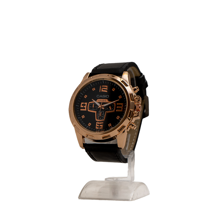 ساعت مچی Casio مشکی طلایی مدل E305