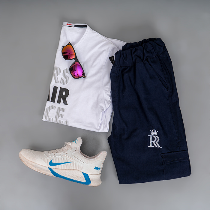 شلوار اسلش سرمه ای مردانه مدل R15