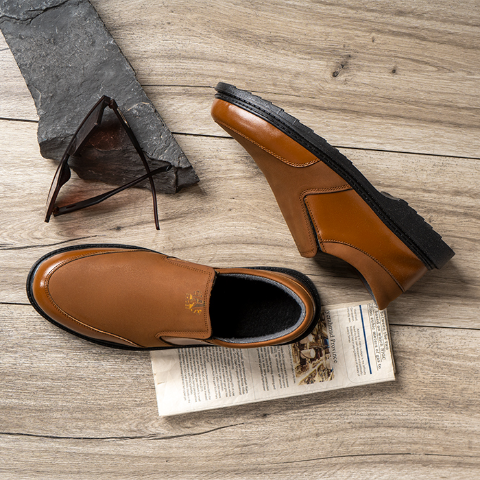 کفش رسمی مردانه عسلی مدل LALIK