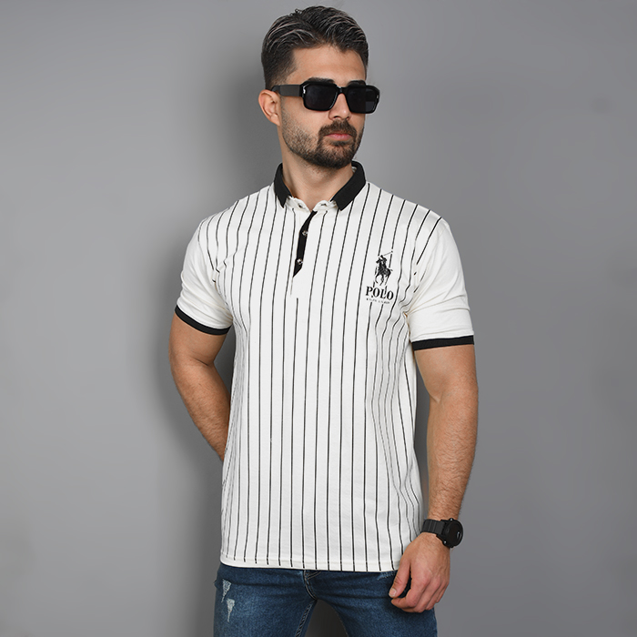 تیشرت مردانه سفید مدل MONO