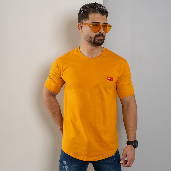 تیشرت مردانه خردلی مدل Levis