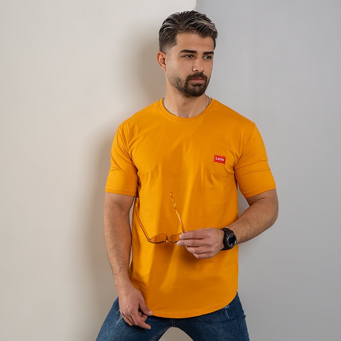 تیشرت مردانه خردلی مدل Levis
