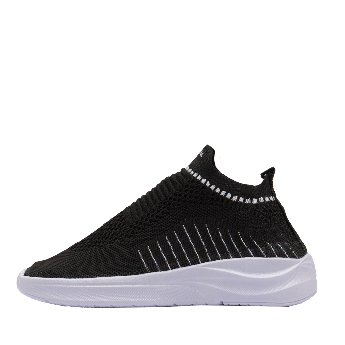 کفش ورزشی زنانه مشکی سفید مدل Line