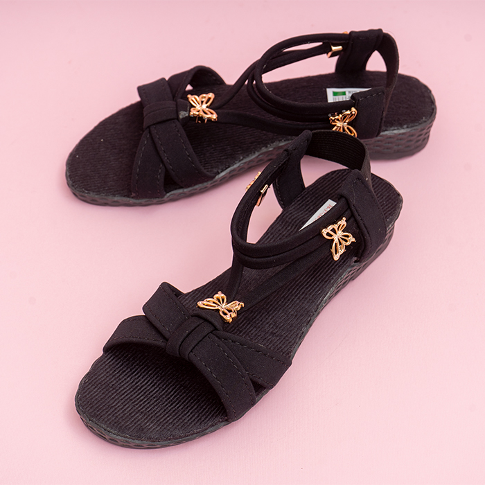 صندل زنانه مشکی مدل parvaneh