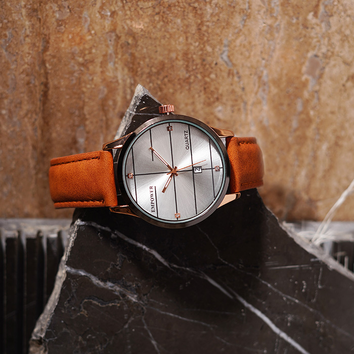 ساعت مچی عسلی empower مدل Quartz