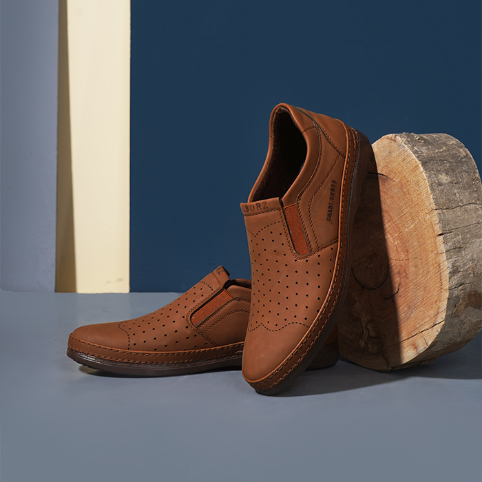 کفش رسمی مردانه قهوه ای مدل Alborz