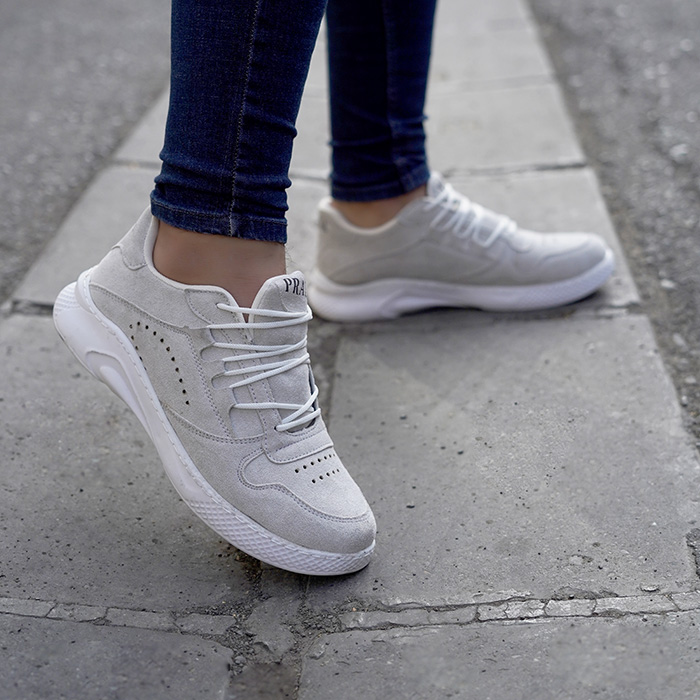 کفش مردانه طوسی مدل Jamin