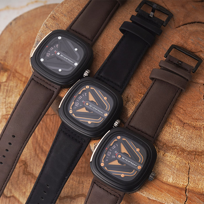ساعت sevenfriday مشکی طلایی مدل Etro