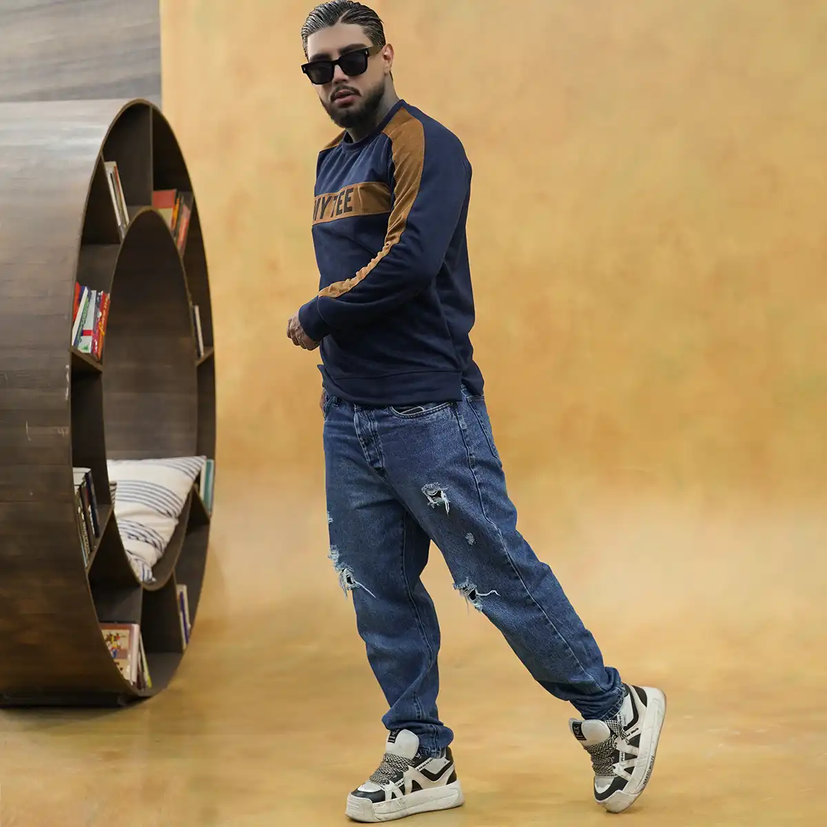 دورس مردانه سرمه ای قهوه‌ای مدل MYTEE