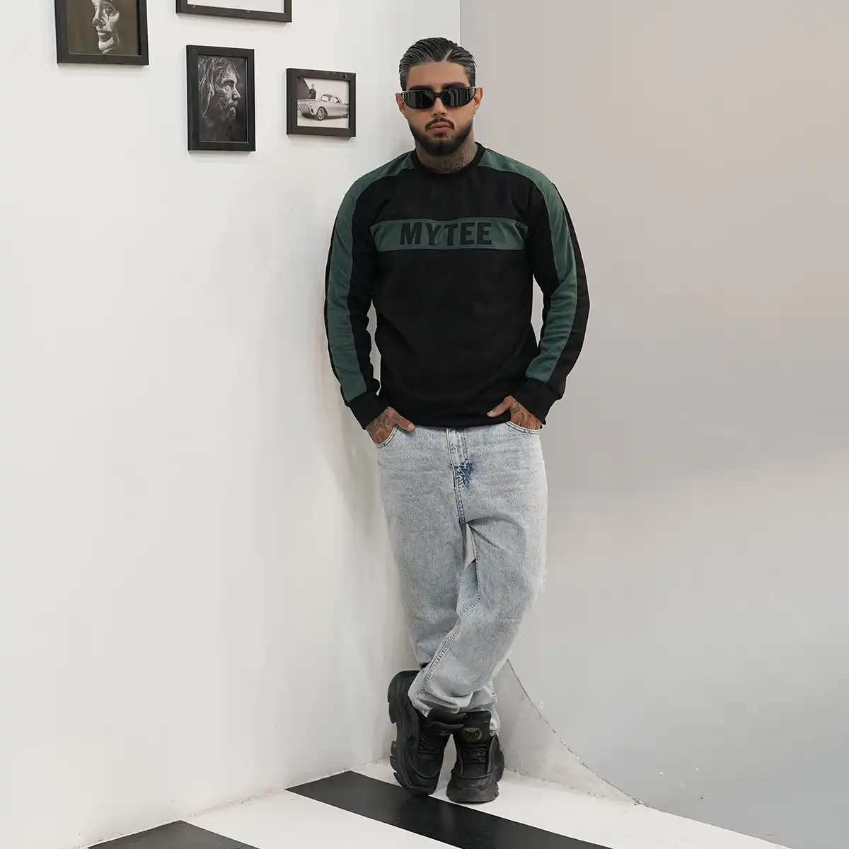 دورس مردانه مشکی سبز مدل MYTEE