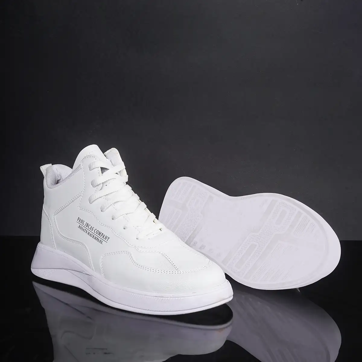 کفش تخت ساقدار سفید مردانه مدل Anatomic