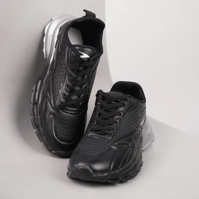 کفش ورزشی مردانه مشکی طوسی مدل marion