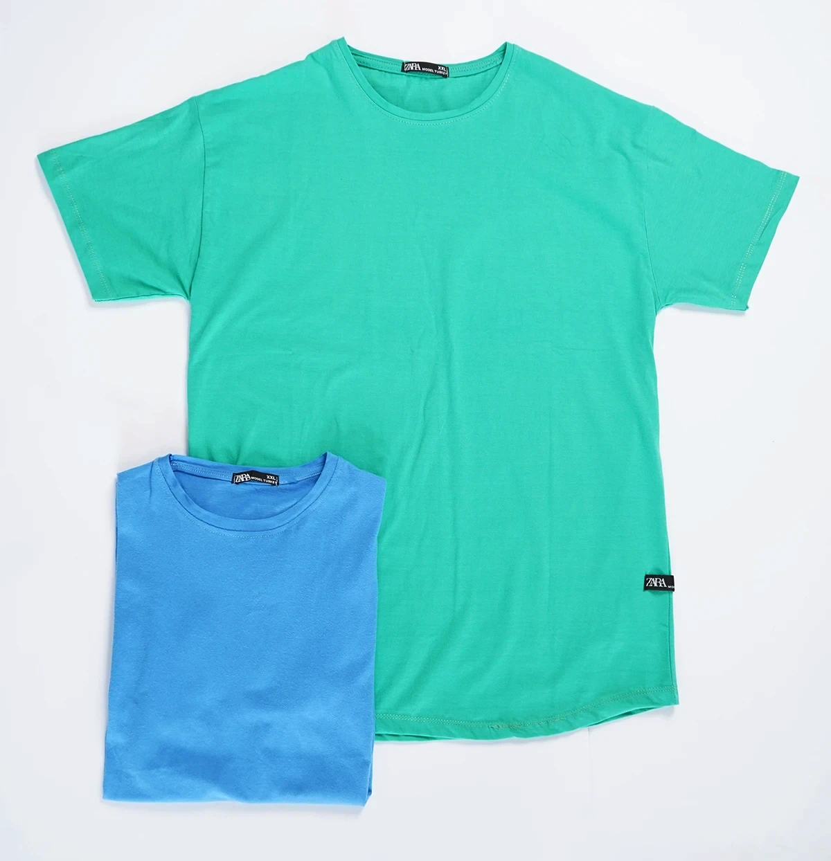 تیشرت ساده آبی مردانه مدل Vala