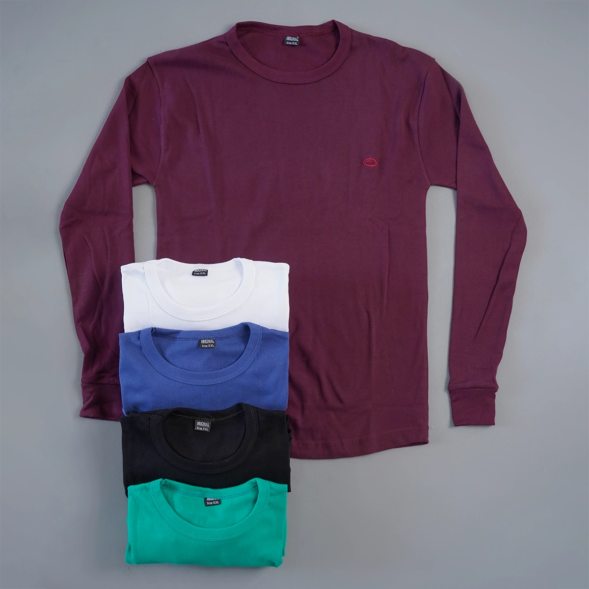 تیشرت مردانه آستین بلند سفید مدل Tom Tailor