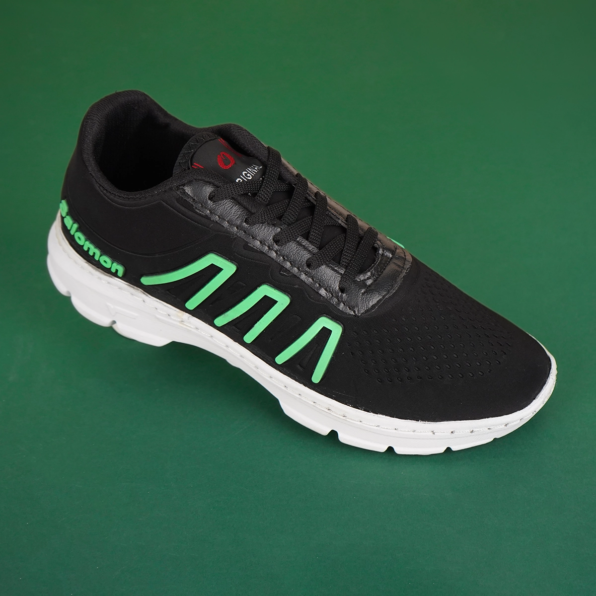 کفش ورزشی مردانه سالامون مشکی سبز مدل U200