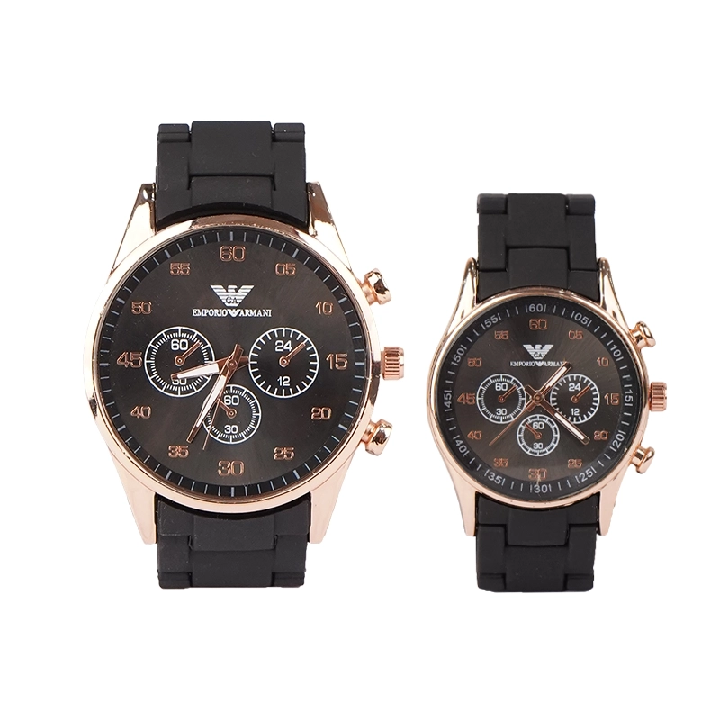 ست ساعت مچی مشکی مدل Armani