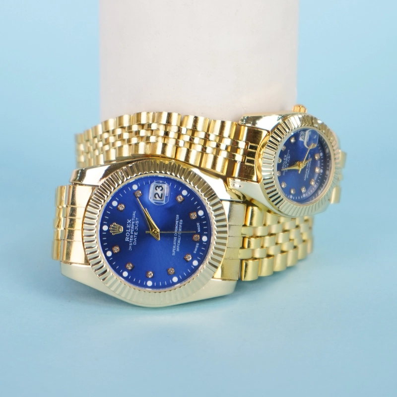 ست ساعت صفحه آبی مدل R12