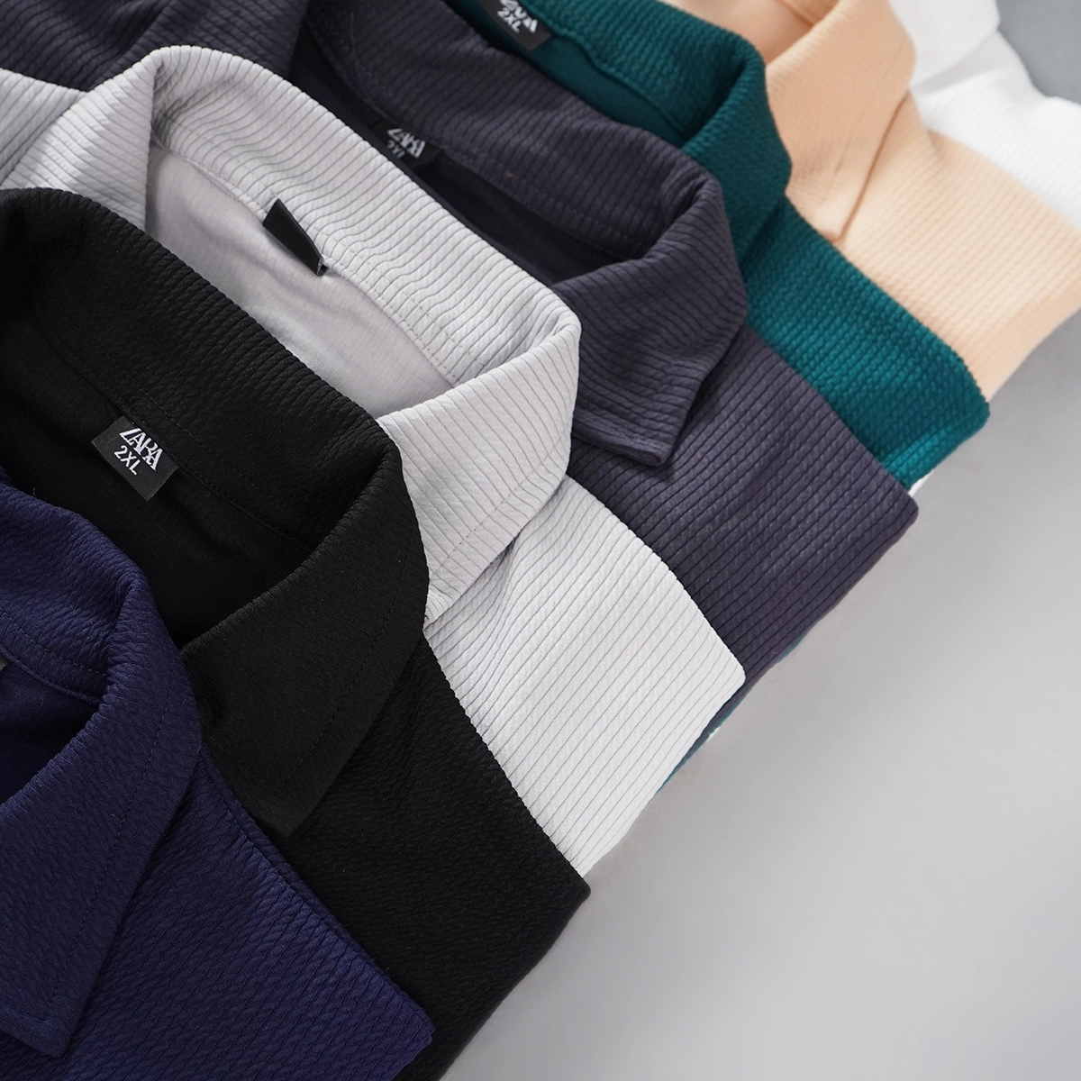 بلوز مردانه نیم زیپ آستین بلند سبز مدل FARBOD