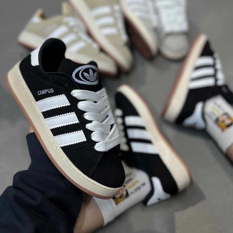 کفش ورزشی مردانه مشکی مدل Adidas Campus